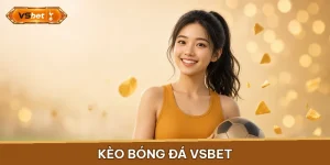 Quả bóng đá trên mặt cỏ dưới ánh đèn sân vận động minh hoạ kèo bóng đá Vsbet