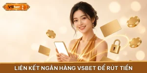 Điện thoại và thẻ ngân hàng trơn nối bằng sợi dây sáng minh hoạ liên kết ngân hàng Vsbet
